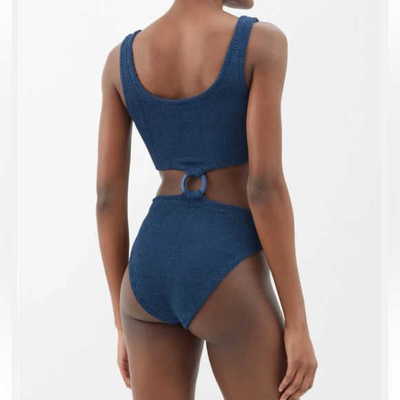 NWT Hunza G Chloe crinkle side cutout swimsuit - Picture 2 of 6